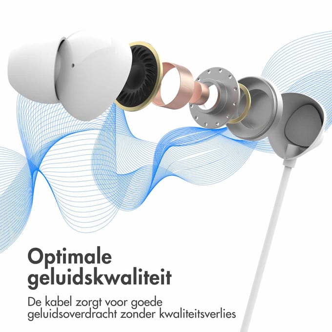 imoshion Bedrade Oordopjes met USB-C Aansluiting - In-Ear Oortjes met Draad - Wit