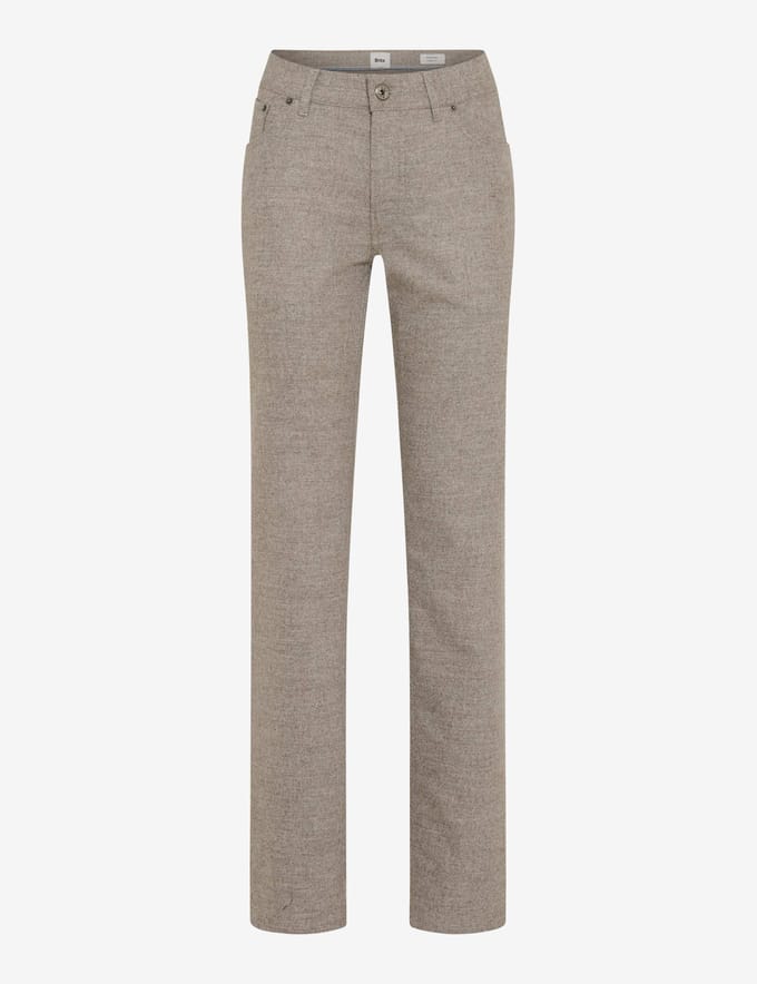 Brax Heren Jeans  Style CHUCK BEACH, lichtbruin – taupe, maat 40/34