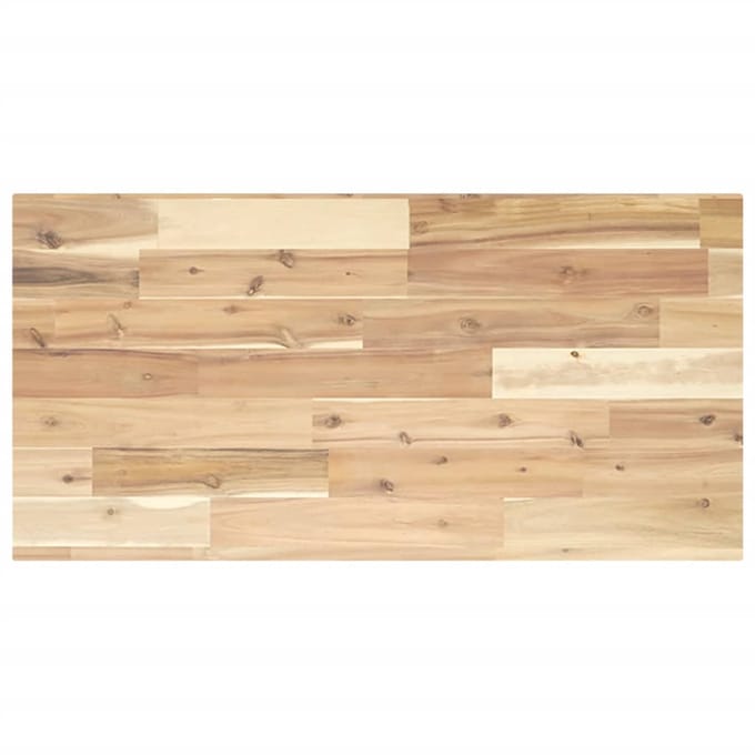 vidaXL - Wastafelblad - 80x40x2 - cm - onbehandeld - massief - acaciahout