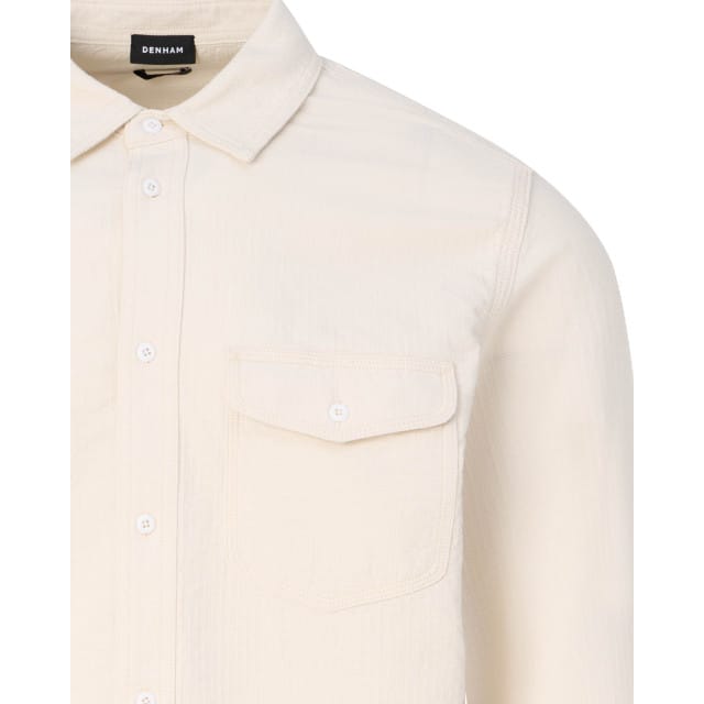 Denham Worker casual overhemd met lange mouwen