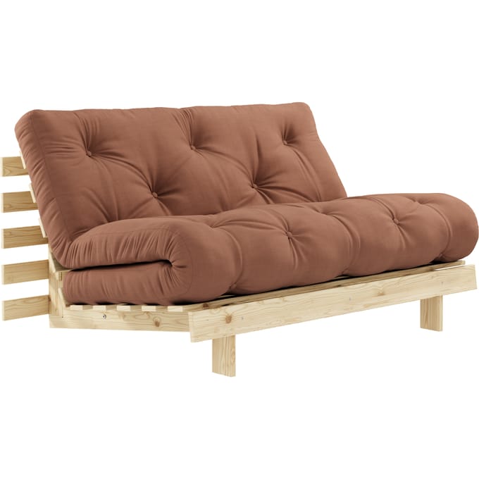 Karup Slaapbank Roots 140 - 100 raw - 759 Clay Brown