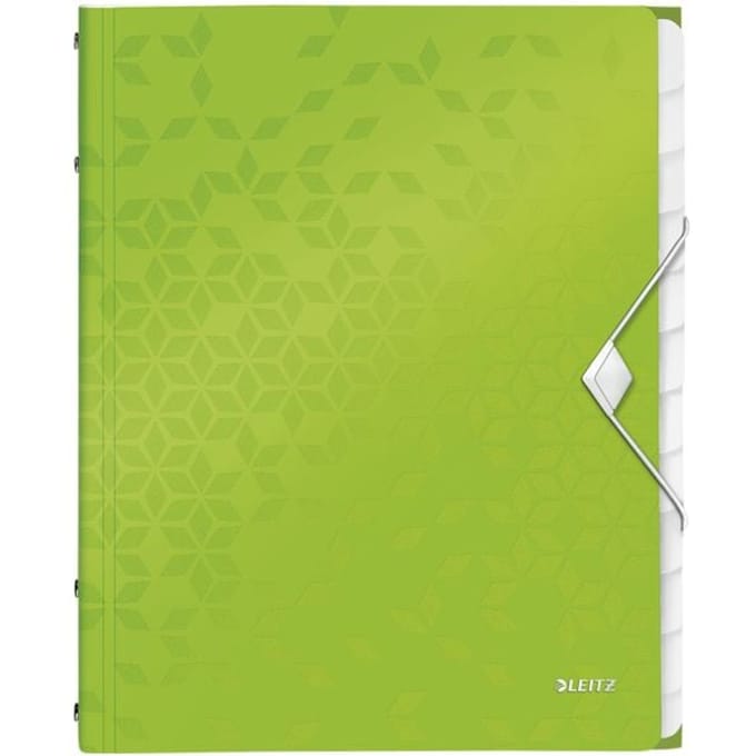 Leitz WOW Sorteermap Kunststof - A4 - 12-tabs - groen
