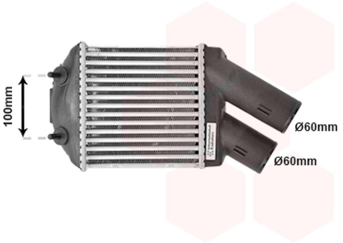 Van Wezel - INTERCOOLER VOOR RENAULT MEGANE 1995-1999 7700838130