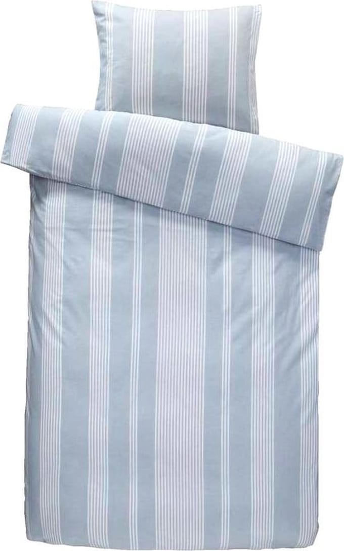 Homéé dekbedovertrekset chambray eenpersoons 140x200/220 cm +1 sloop 100% percale Katoen