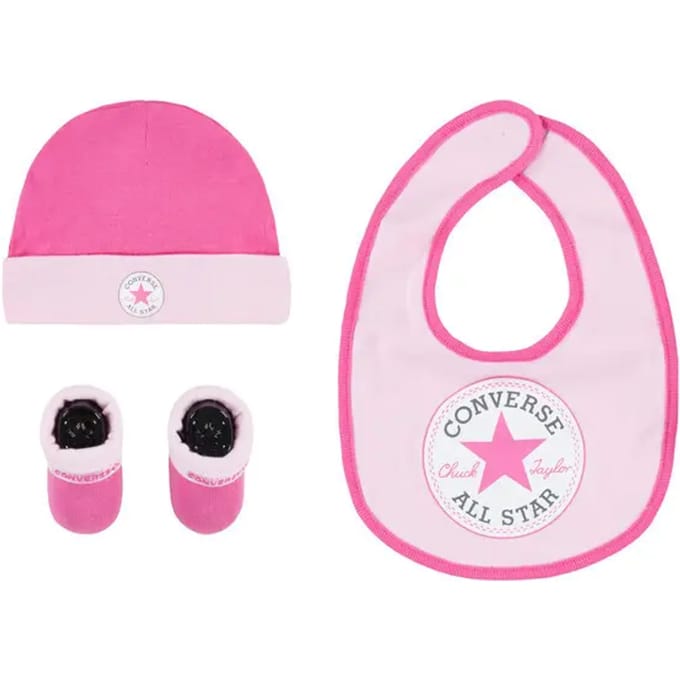 Baby muts, slofjes en slabbetje Converse CHN Core Hang (x3)