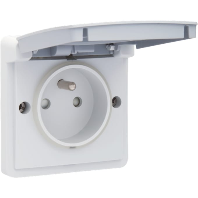 NIKO New Hydro wandcontactdoos 16A/250V (penaarde, kinderveilig) (700-36600)