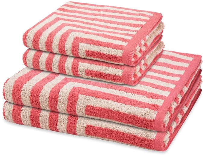 Ross Sonstiges 2 X handdoek 2 X douchehanddoek - in set 4 pack Grafik