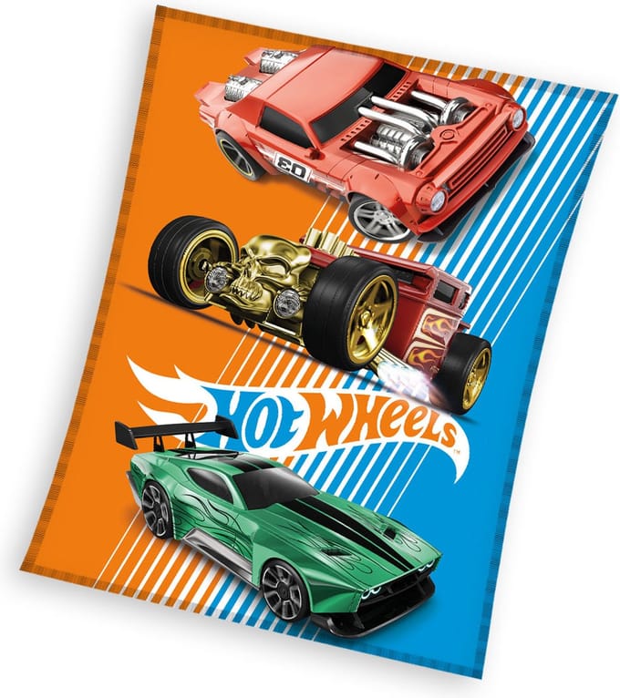Hot Wheels Fleece deken, Speed - 130 x 160 cm - Polyester