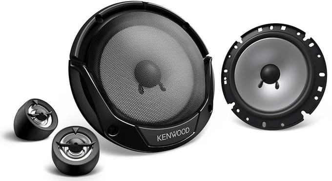 Kenwood KFC-E170P - 7cm 2-wegs component luidsprekersysteem - 4Ω - 300W Max - 30W RMS