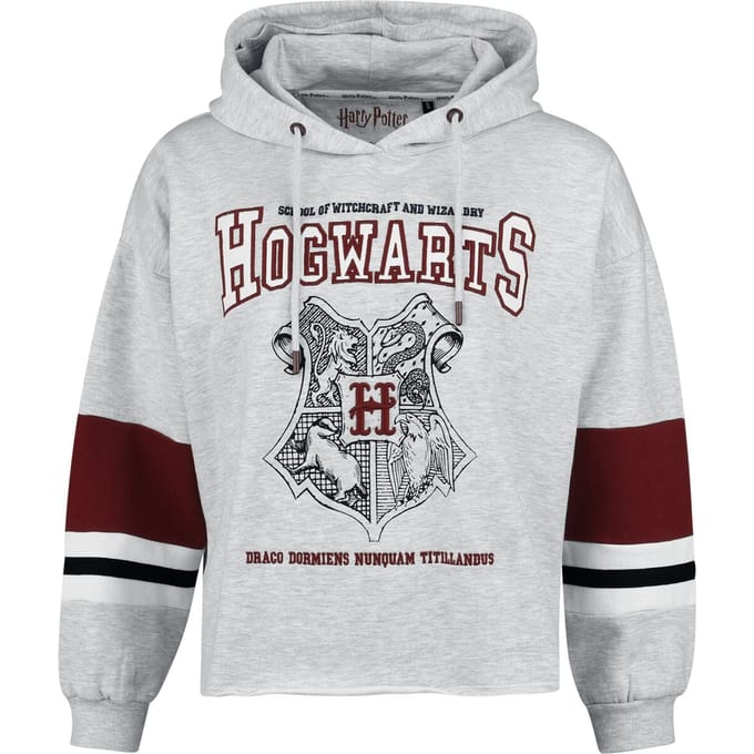 Harry Potter Sweatshirts - Hogwarts Crest - S tot XXL - voor Vrouwen - grijs