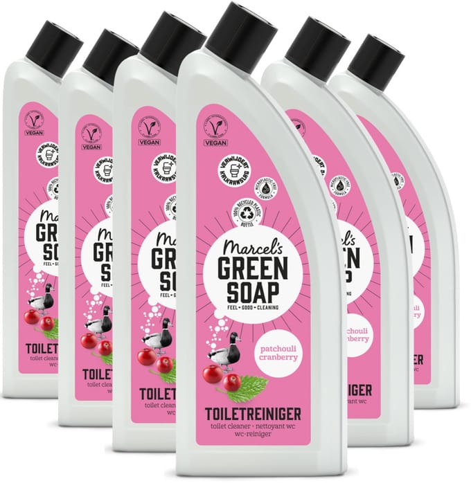 Marcel's Green Soap Toiletreiniger - Patchouli & Cranberry - 6 x 750ml