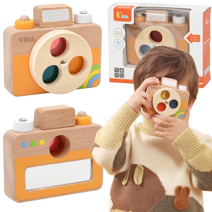 Viga Houten Camera - Kleuren en geluid - UNI