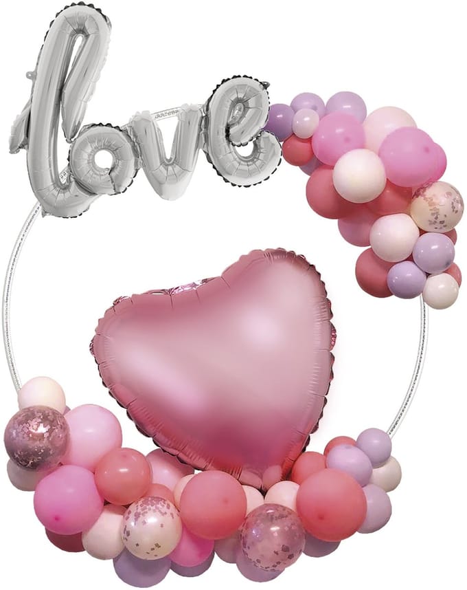 Ballonring zilver 60 cm
