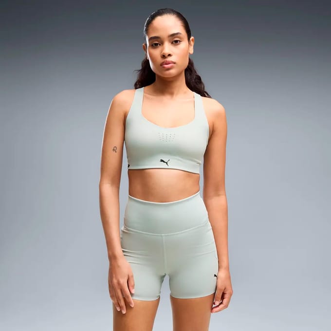 Puma Pwrmode Sportbeha Met Hoge Impact Grijs M Vrouw