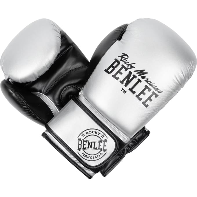 Benlee Carlos Leer Kunstmatige Bokshandschoenen Zilver 8 oz