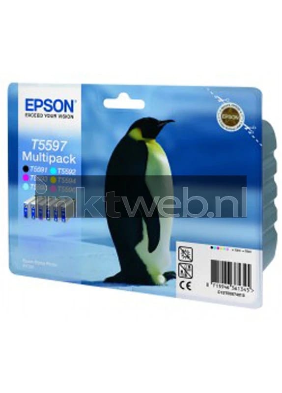 Epson T5597 Multipack zwart en kleur (Origineel)
