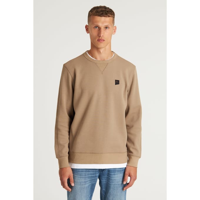 CHASIN Ryder Sweater Greige Maat: M | Sweaters Outlet | Heren | Beige