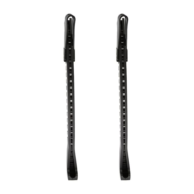 1 Paire Protecteurs de Lames de Patins à Glace en Caoutchouc avec Boucle Réglable (noir) noir