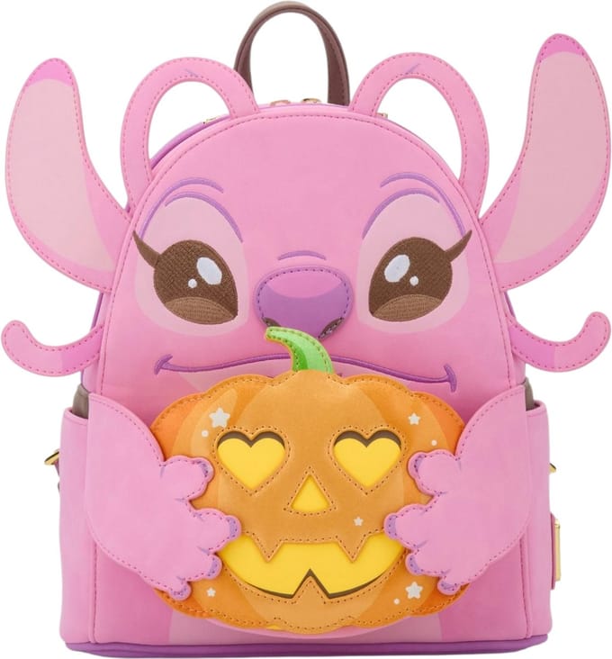 Loungefly – BL Disney Lilo & Stitch Angel Pumpkin Glow-in-the-Dark Mini Backpack Derwin Collectables EMEA Exclusive