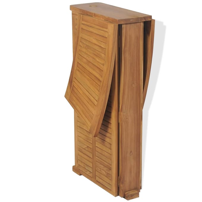 vidaXL - Bartafel - inklapbaar - 155x53x105 - cm - massief - teakhout