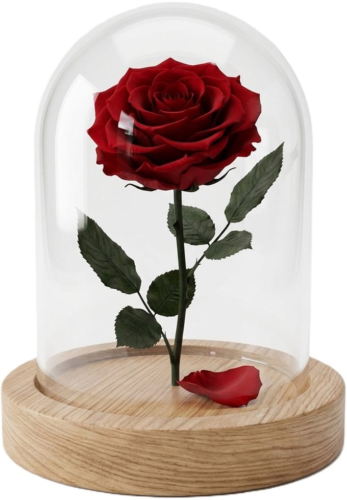 Alessandro Stolp - Eleganza - glas/hout - 10 x 15 cm - op houten plateau