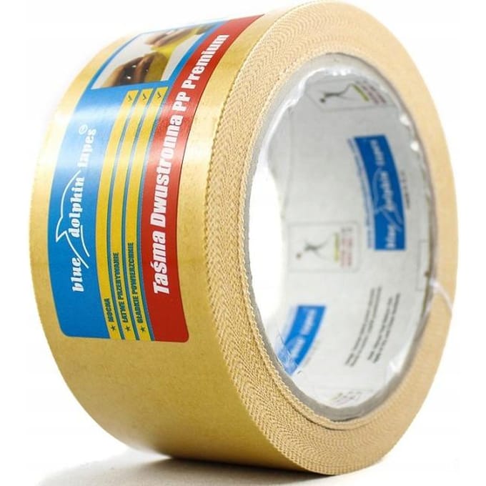 Dubbelzijdige PP Premium Tape - 48mm x 25m - 3 st