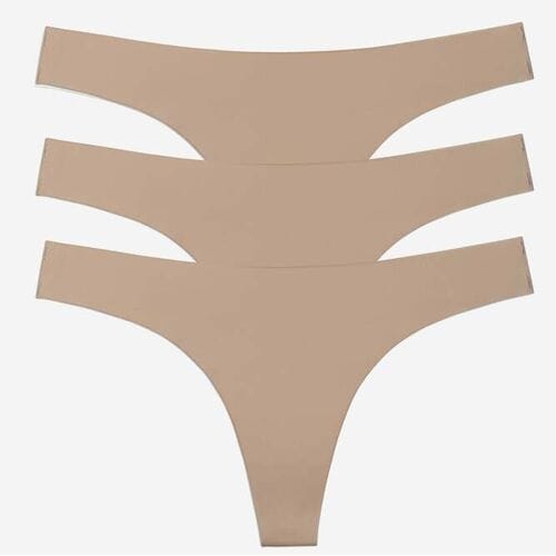 FAMME 3-Pack Like Nothing Thong M Beige