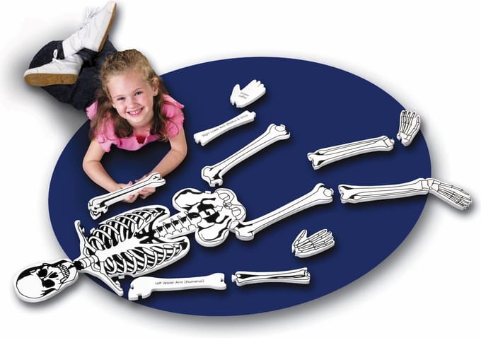 Learning Resources Vloerpuzzel skelet (afmeting: 1,22 m) - 3+