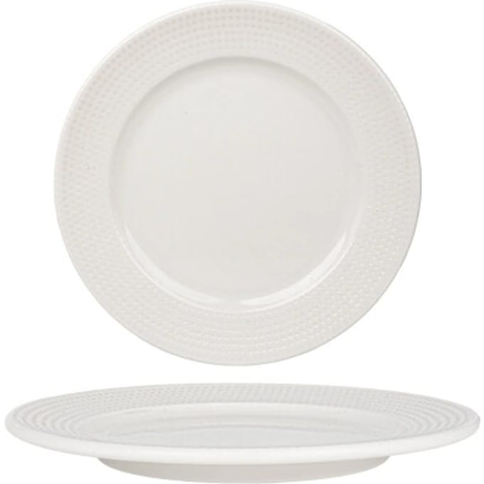 Bonna Dinerbord - Pure Dot - Porselein - 27 cm - set van 6