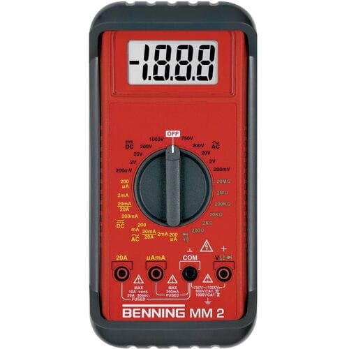 Benning MM 2 Multimeter Digitaal CAT III 600 V Weergave (counts): 2000