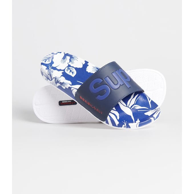 Superdry - maat 40-41 - Beach Slides Heren - Blauw