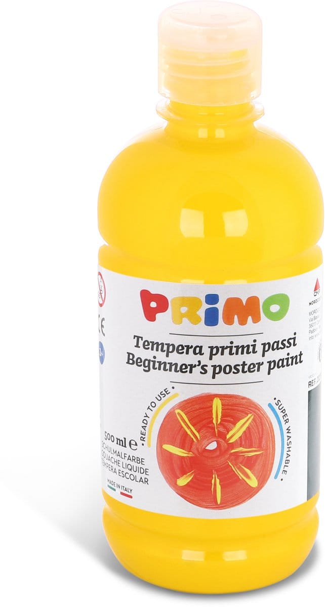 Primo Plakkaatverf Tempera 500 Ml Geel