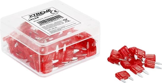 Mini Steekzekering 10A - Rood 10 stuks