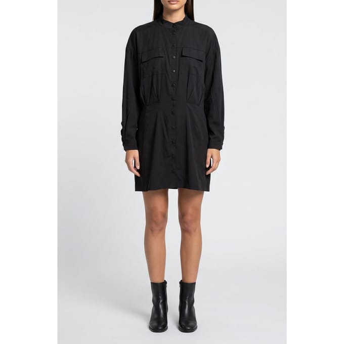BA&SH Robe Crew Noir Maat: L | Blousejurken Outlet | Dames | Zwart