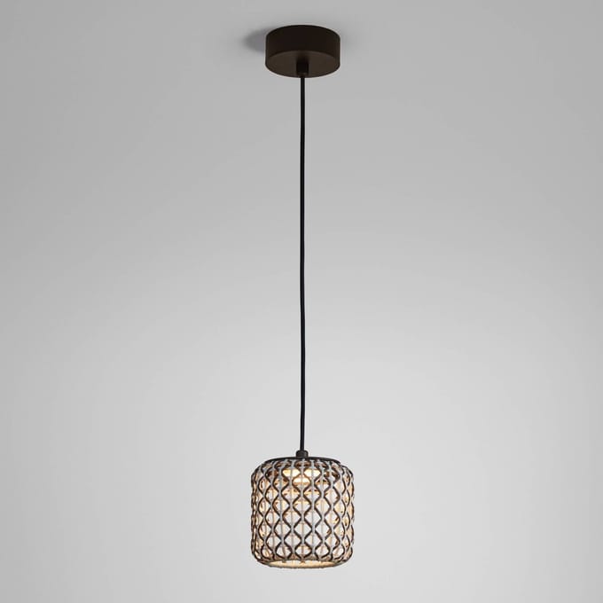 Bover Nans S/16 LED buiten hanglamp, bruin