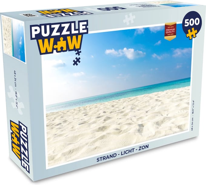 Puzzel Strand - Licht - Zon - Legpuzzel - Puzzel 500 stukjes