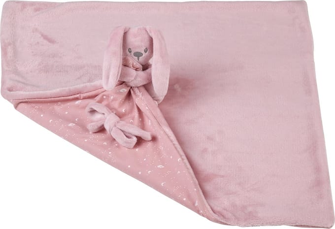 Nattou LAPIDOU Knuffeldoekje Doudou - Konijn - 50 cm - Oudroze