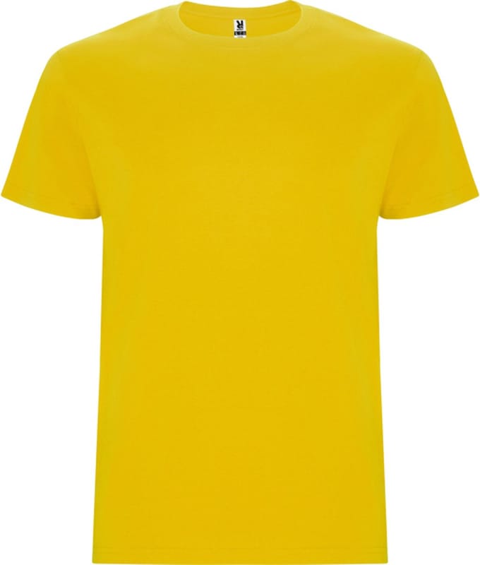 4 Pack T-shirts unisex met korte mouwen, 190 gram 'Stafford' Geel - S