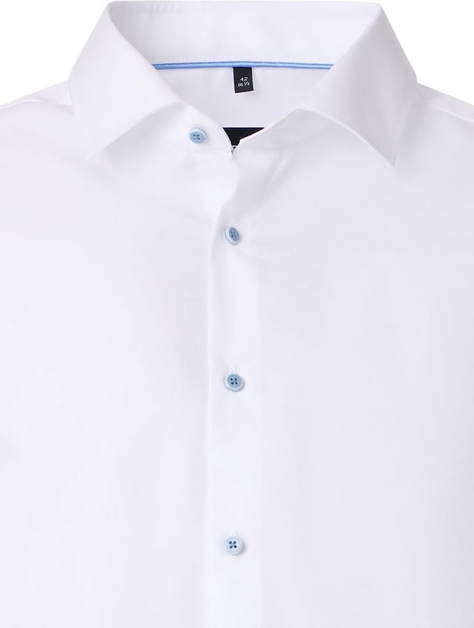 Venti Heren Overhemd Wit Modern Fit Katoen 154424700-001 Wit - M