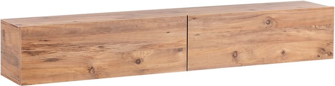 GLADSTONE - Wandgemonteerd TV-meubel - Bruin - 180 cm - Vezelplaat