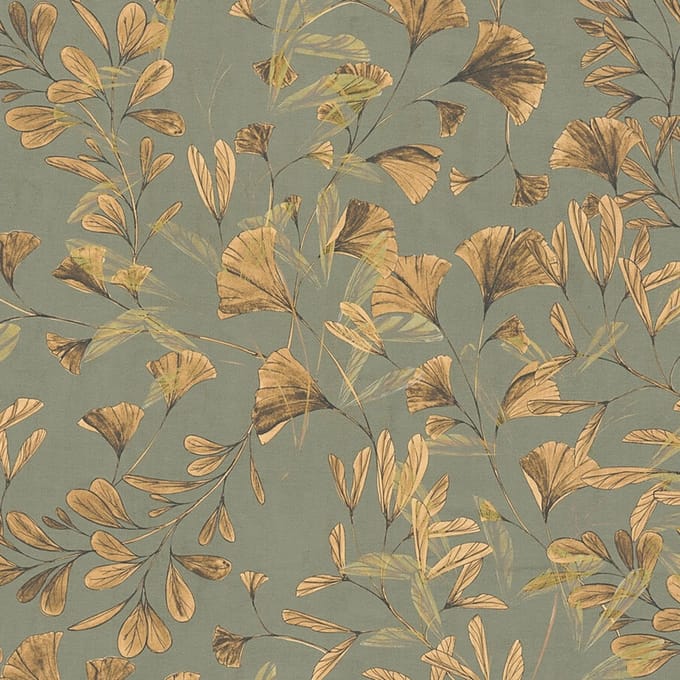 ELEGANTE BLADEREN BEHANG | Botanisch - Bruin Groen Goud - A.S. Création Anna D'Andrea