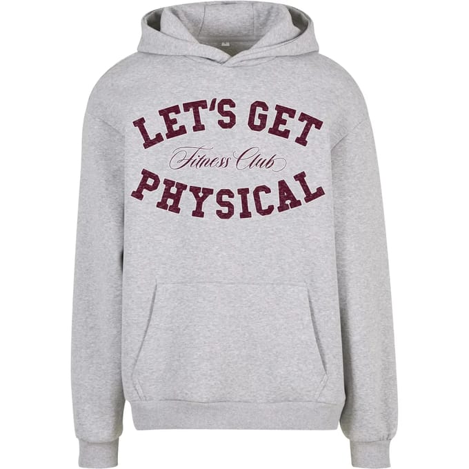 Mister Tee - Let's Get Physical Fluffy Hoodie/trui - M - Grijs