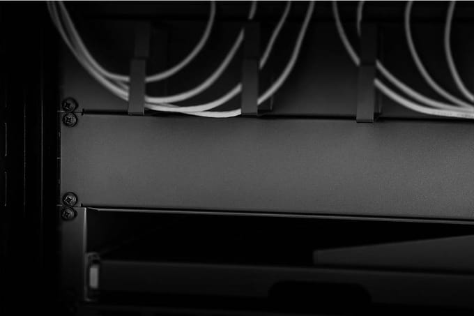 Renkforce RF-3429136 19 inch Afdekking voor patchkast 2 HE Donkergrijs