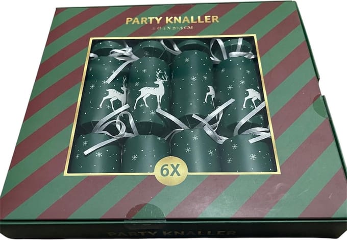 Kerstcrackers - Party Knaller - Kerst - Kerstversiering - Tafeldecoratie - Set van 6