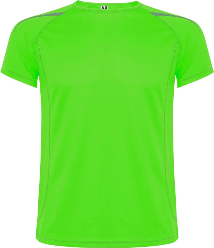 Sportshirt unisex Sepang merk Roly maat M Limoengroen