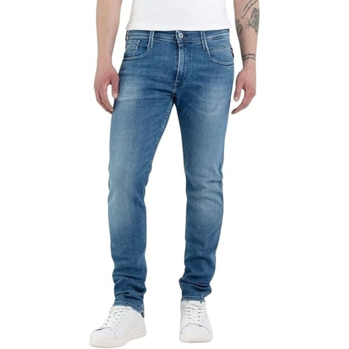 jeans slim fit man blauw medium