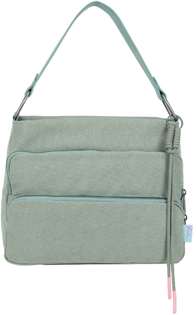 Fritzi aus Preußen schoudertas Donny Hobo Bag Canvas Jade groengrijs