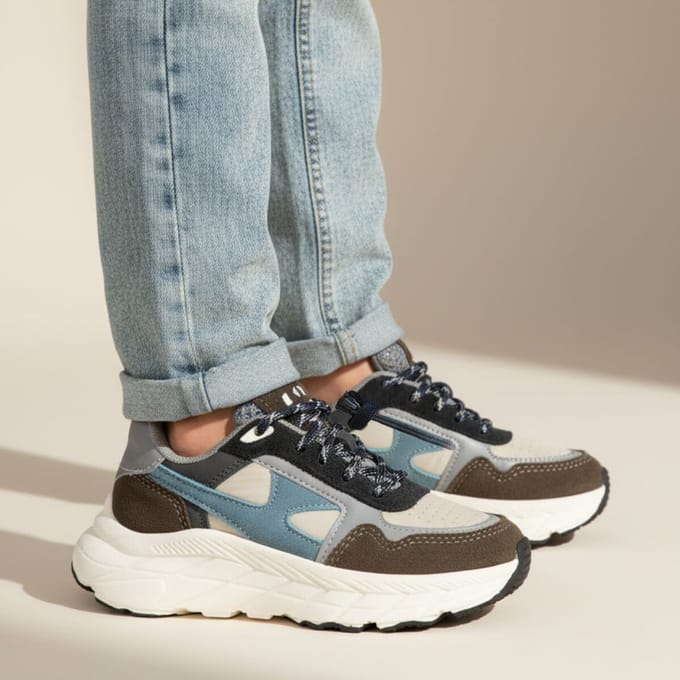 Muyters Sneakers blauw Leer - Maat 29 - Kinderschoenen