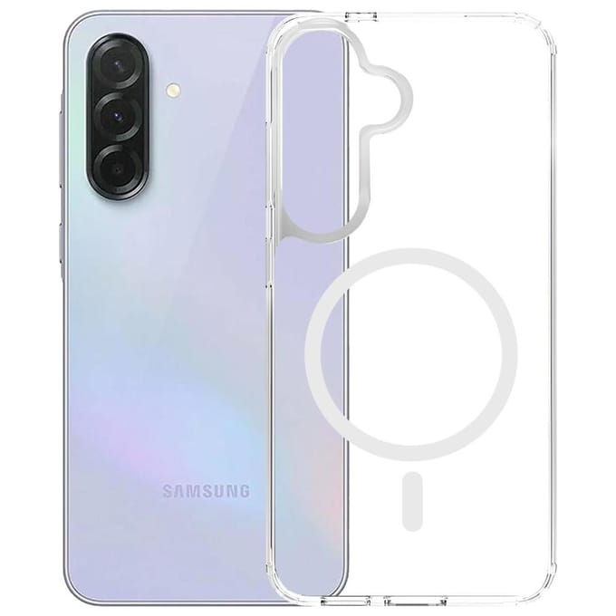MagSafe hoesje voor Samsung Galaxy A37 5G, 3MK, Armor MagCase, Transparant