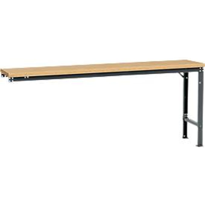 Manuflex aanbouwtafel UNIVERSAL Speciaal, 2000 x 800 mm, multiplex natuur, antraciet